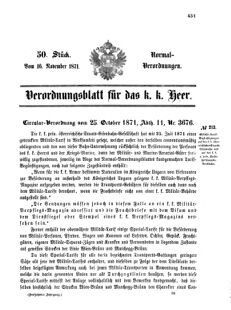 Verordnungsblatt für das Kaiserlich-Königliche Heer 18711116 Seite: 11