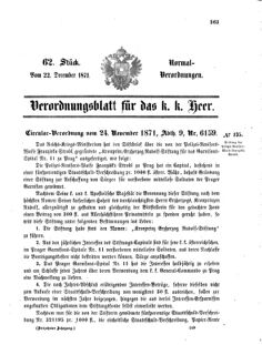 Verordnungsblatt für das Kaiserlich-Königliche Heer 18711222 Seite: 1