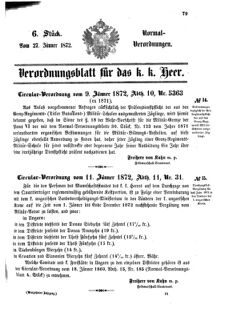 Verordnungsblatt für das Kaiserlich-Königliche Heer 18720127 Seite: 9