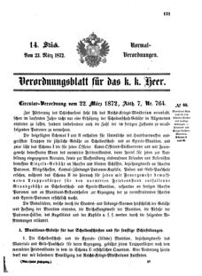 Verordnungsblatt für das Kaiserlich-Königliche Heer 18720323 Seite: 1