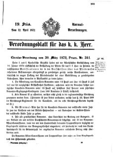 Verordnungsblatt für das Kaiserlich-Königliche Heer 18720412 Seite: 11