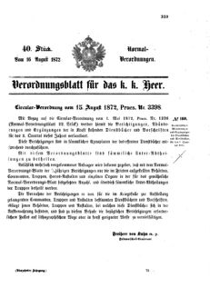 Verordnungsblatt für das Kaiserlich-Königliche Heer 18720816 Seite: 1