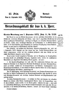 Verordnungsblatt für das Kaiserlich-Königliche Heer 18720918 Seite: 1