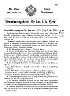 Verordnungsblatt für das Kaiserlich-Königliche Heer 18721004 Seite: 1