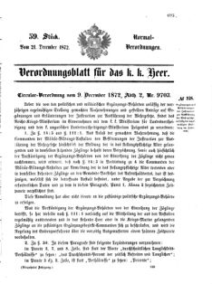 Verordnungsblatt für das Kaiserlich-Königliche Heer 18721221 Seite: 1