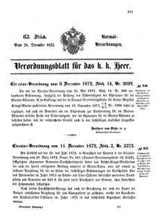 Verordnungsblatt für das Kaiserlich-Königliche Heer 18721228 Seite: 1