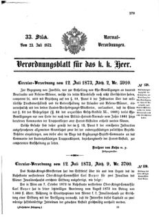 Verordnungsblatt für das Kaiserlich-Königliche Heer 18730723 Seite: 1