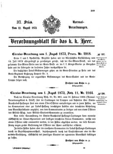 Verordnungsblatt für das Kaiserlich-Königliche Heer 18730812 Seite: 1