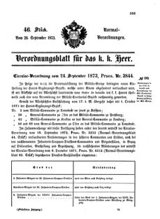 Verordnungsblatt für das Kaiserlich-Königliche Heer 18730926 Seite: 1