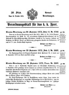 Verordnungsblatt für das Kaiserlich-Königliche Heer 18731016 Seite: 1