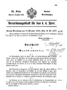 Verordnungsblatt für das Kaiserlich-Königliche Heer 18731219 Seite: 11