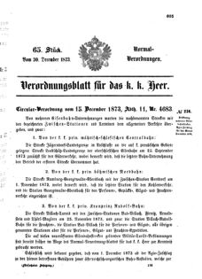 Verordnungsblatt für das Kaiserlich-Königliche Heer 18731230 Seite: 1