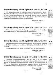 Verordnungsblatt für das Kaiserlich-Königliche Heer 18740506 Seite: 3