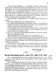 Verordnungsblatt für das Kaiserlich-Königliche Heer 18740514 Seite: 5