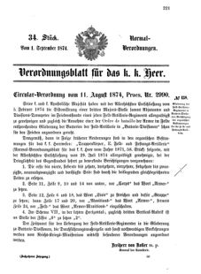 Verordnungsblatt für das Kaiserlich-Königliche Heer