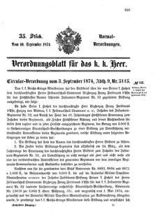 Verordnungsblatt für das Kaiserlich-Königliche Heer 18740910 Seite: 1