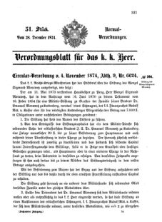 Verordnungsblatt für das Kaiserlich-Königliche Heer