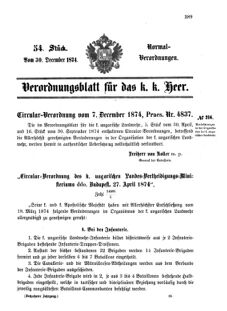 Verordnungsblatt für das Kaiserlich-Königliche Heer 18741230 Seite: 69