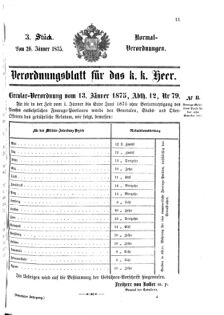 Verordnungsblatt für das Kaiserlich-Königliche Heer 18750126 Seite: 1