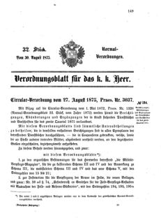 Verordnungsblatt für das Kaiserlich-Königliche Heer 18750830 Seite: 1