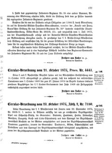 Verordnungsblatt für das Kaiserlich-Königliche Heer 18751029 Seite: 5