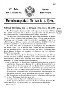 Verordnungsblatt für das Kaiserlich-Königliche Heer 18751224 Seite: 1