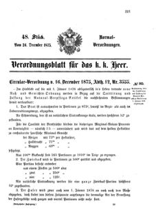 Verordnungsblatt für das Kaiserlich-Königliche Heer 18751224 Seite: 9