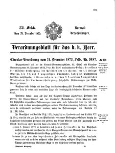 Verordnungsblatt für das Kaiserlich-Königliche Heer 18751231 Seite: 1