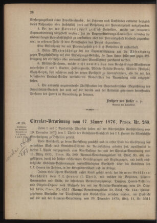 Verordnungsblatt für das Kaiserlich-Königliche Heer 18760117 Seite: 2