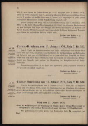 Verordnungsblatt für das Kaiserlich-Königliche Heer 18760218 Seite: 2