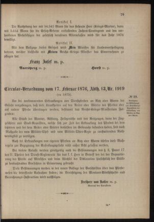 Verordnungsblatt für das Kaiserlich-Königliche Heer 18760218 Seite: 3