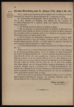 Verordnungsblatt für das Kaiserlich-Königliche Heer 18760225 Seite: 4