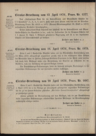 Verordnungsblatt für das Kaiserlich-Königliche Heer 18760422 Seite: 2