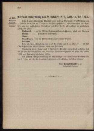 Verordnungsblatt für das Kaiserlich-Königliche Heer 18761010 Seite: 2