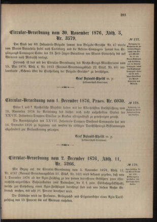 Verordnungsblatt für das Kaiserlich-Königliche Heer 18761204 Seite: 3