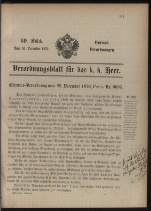 Verordnungsblatt für das Kaiserlich-Königliche Heer 18761230 Seite: 5