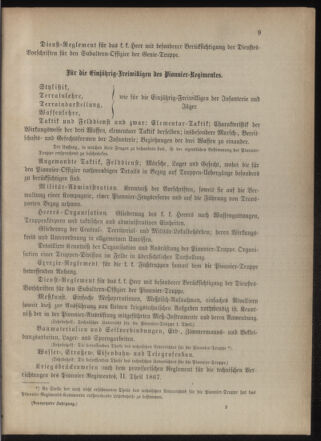 Verordnungsblatt für das Kaiserlich-Königliche Heer 18770110 Seite: 9