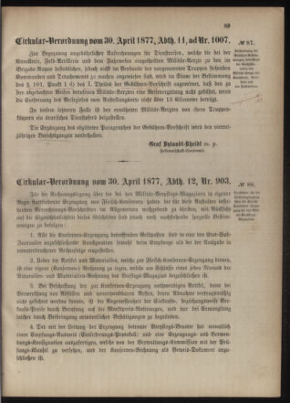 Verordnungsblatt für das Kaiserlich-Königliche Heer 18770507 Seite: 7