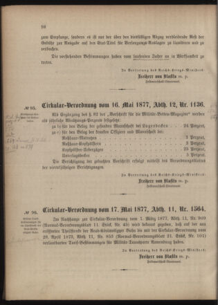 Verordnungsblatt für das Kaiserlich-Königliche Heer 18770526 Seite: 2