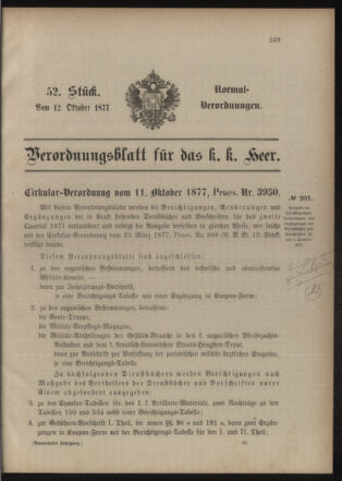 Verordnungsblatt für das Kaiserlich-Königliche Heer