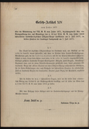 Verordnungsblatt für das Kaiserlich-Königliche Heer 18771103 Seite: 14