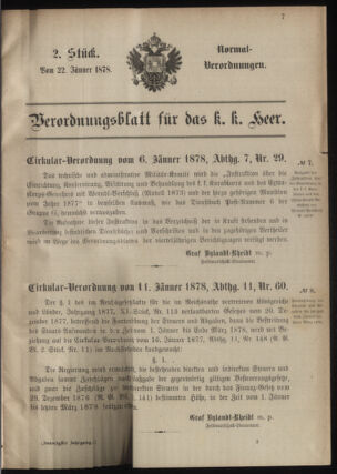 Verordnungsblatt für das Kaiserlich-Königliche Heer