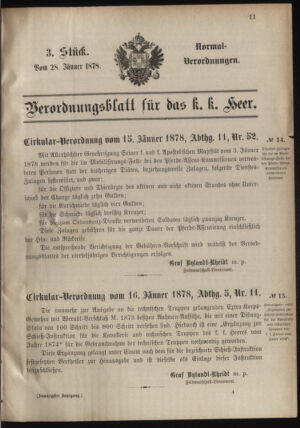 Verordnungsblatt für das Kaiserlich-Königliche Heer 18780128 Seite: 1