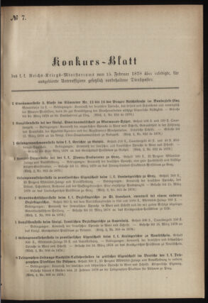 Verordnungsblatt für das Kaiserlich-Königliche Heer 18780215 Seite: 9