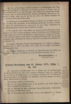 Verordnungsblatt für das Kaiserlich-Königliche Heer 18780304 Seite: 3