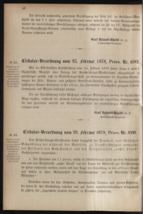 Verordnungsblatt für das Kaiserlich-Königliche Heer 18780304 Seite: 6