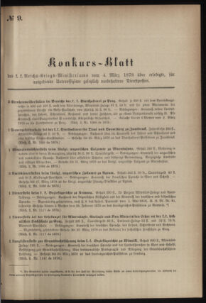 Verordnungsblatt für das Kaiserlich-Königliche Heer 18780304 Seite: 9