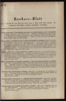 Verordnungsblatt für das Kaiserlich-Königliche Heer 18780402 Seite: 3