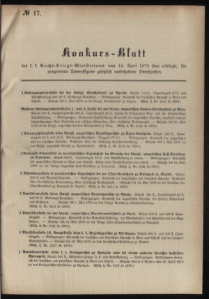 Verordnungsblatt für das Kaiserlich-Königliche Heer 18780416 Seite: 21