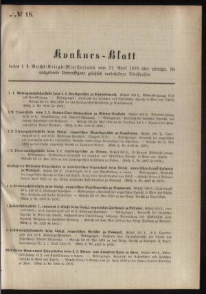 Verordnungsblatt für das Kaiserlich-Königliche Heer 18780427 Seite: 5